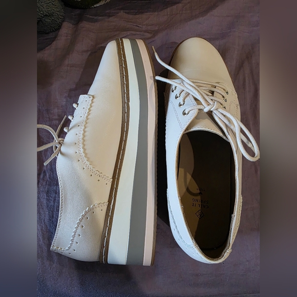 Call It Spring Cream Platform Shoes - Picture 3 of 8